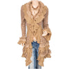 Lace Flared Sleeve Knitted Cardigan