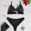 Plus Size Sexy Lace Bra 2-Piece Set
