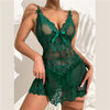 Sexy Transparent Lace Nightdress Suit