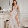 Sexy Fork Sling Wedding Dress Nightdress