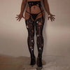 Sexy Lace Starry Hot Rhinestone Sling Stockings
