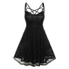 Gothic Lace Skull Splicing Sling Sexy Dress