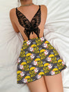 Sexy Butterfly Suspenders Dress Nightdress