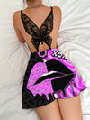 Sexy Butterfly Suspenders Dress Nightdress