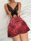 Sexy Butterfly Suspenders Dress Nightdress