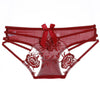 Sexy Rose Embroidered Underwear