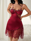 Sexy Lace Satin Nightdress