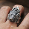 Retro Punk Animals Adjustable Ring