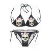 Sexy Skull Starry Sky Print Bikini