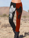 Black and White Angel Panel Leggings