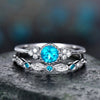 Zircon Gemstone Two-piece Ring Set