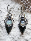 Magic Black Arrow Pearl Earrings