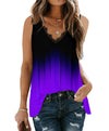 V-Neck Gradient Printed Vests