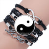 Yin Yang Tai Chi Hand-woven Multi-layered Bracelet