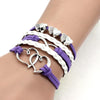 Vintage Double Heart Braided Bracelet