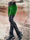 Split Rivet Sexy Skinny Pants