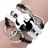 Yin Yang Tai Chi Hand-woven Multi-layered Bracelet
