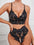 Lace Hollow out See-through Open Underwear Suit