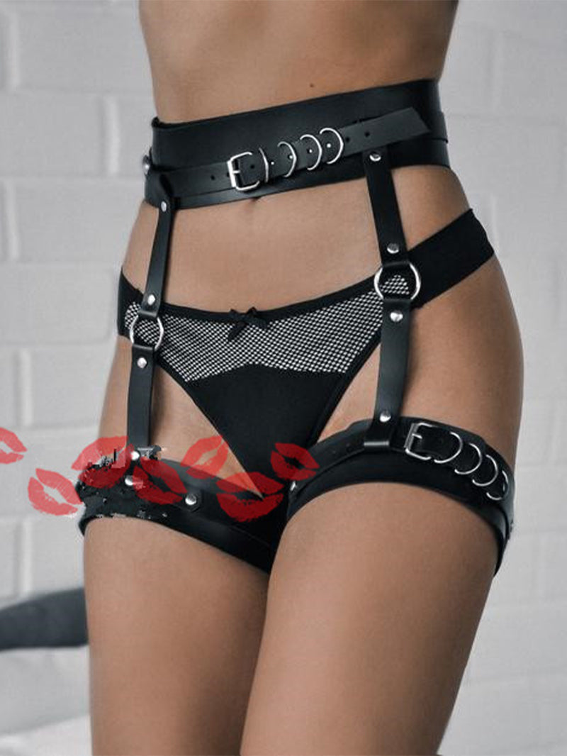 Sexy Leather Leg Ring Garter