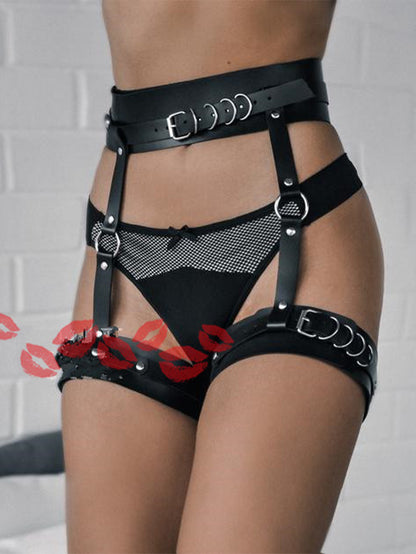 Sexy Leather Leg Ring Garter