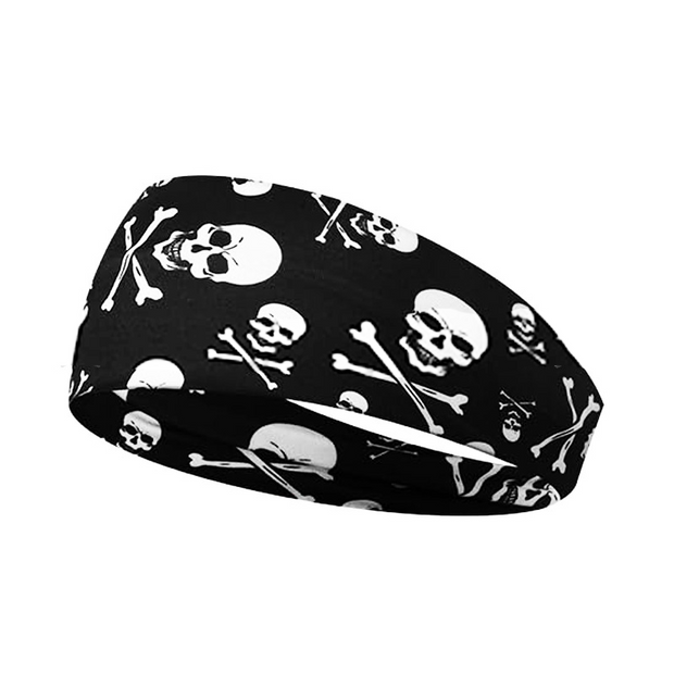 Skull Spider Web Pumpkin Sweat-Absorbent Breathable Yoga Running Fitness Sports Hair Band