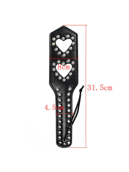 PU Leather Clapping Device Device Love Heart Multi-Nail Toy