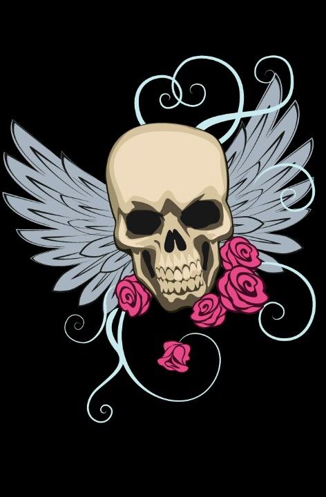 Skull Punk Angel Sexy V-neck off-the-Shoulder T-shirt