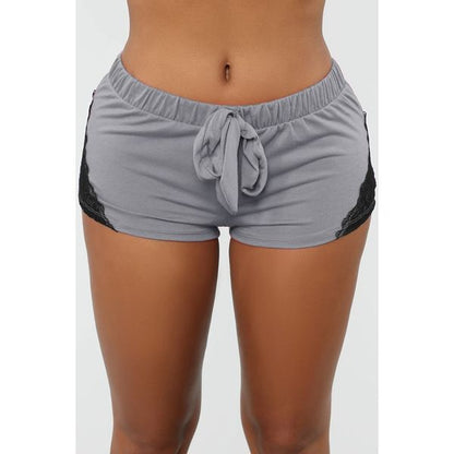 Comfortable Lace Stitching Sports Yoga Shorts