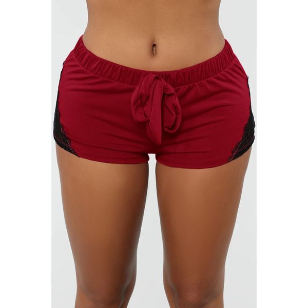 Comfortable Lace Stitching Sports Yoga Shorts