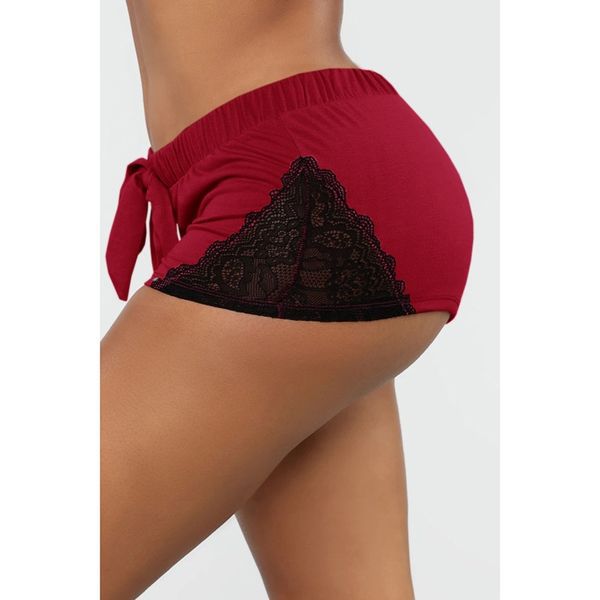 Comfortable Lace Stitching Sports Yoga Shorts