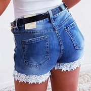 Slim-Fit Stretch Lace Shorts