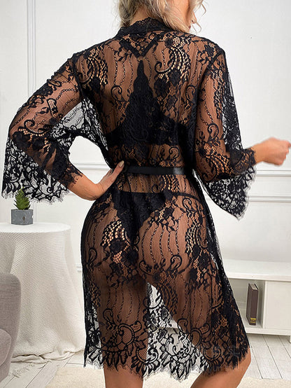 Sexy Mesh Lace See-through Nightgown