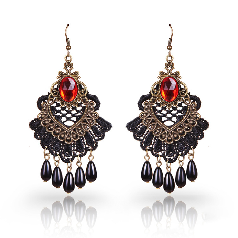 Punk Lace Drop Earrings