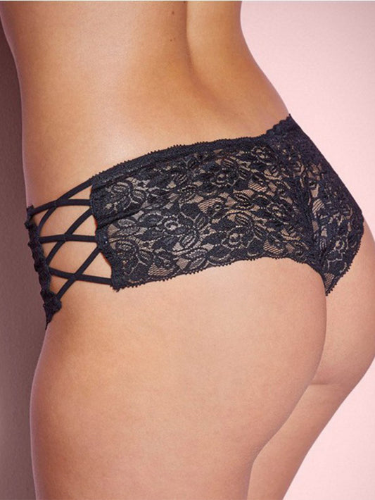 Sexy Lace Cutout Cross Underpants Boxers