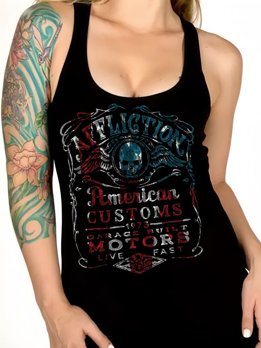 American Warrior Printed Sexy Vest