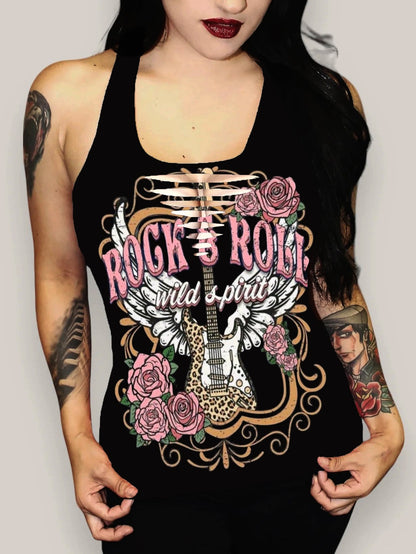 Rock And Roll Wild Spirit Printing Vest