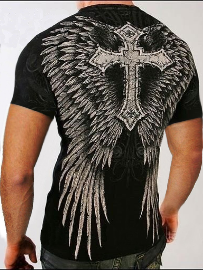 Cross Gothic Style Men's T-Shirt