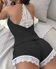 Sexy Unterwäsche-Anzug mit Spitzennähten