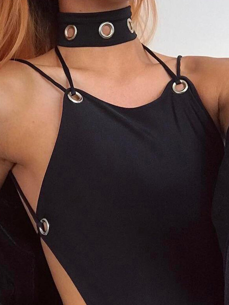 Sexy Sling Sheath Bodysuit Jumpsuit