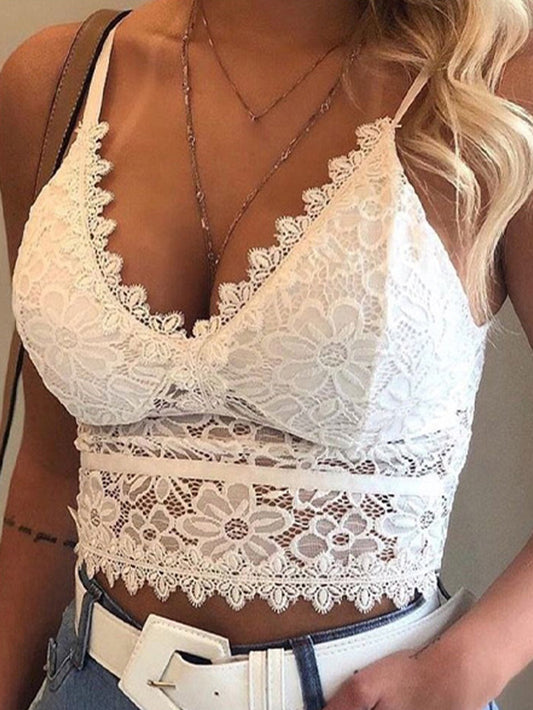 Sexy Hollow out Lace Backless Bra