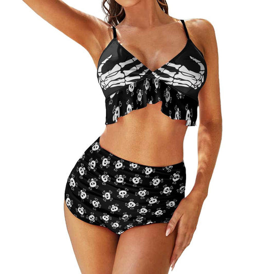 Sexy Skull Bikini Swimsuit Set