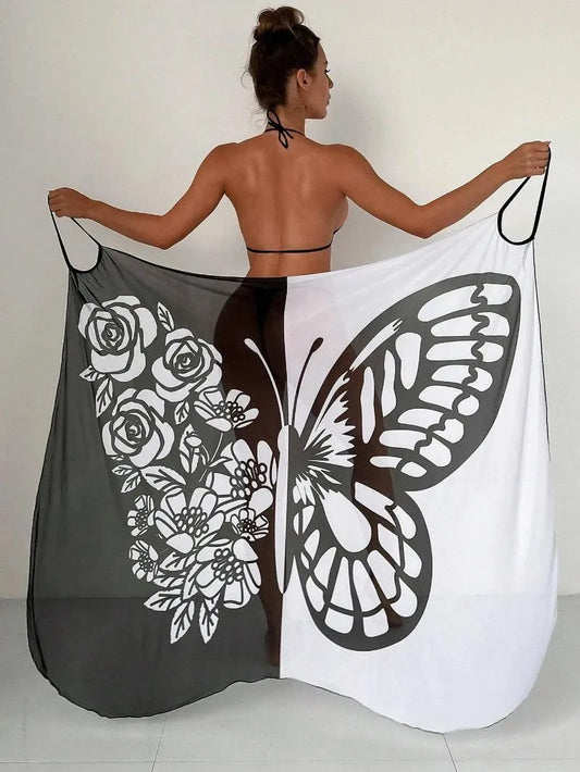 Cape papillon pour femme