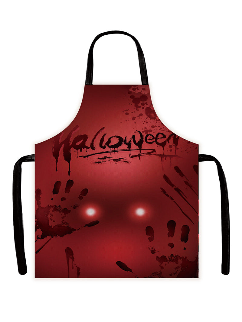 Halloween Gothic Style Horror Skull Apron Kitchen Overclothes