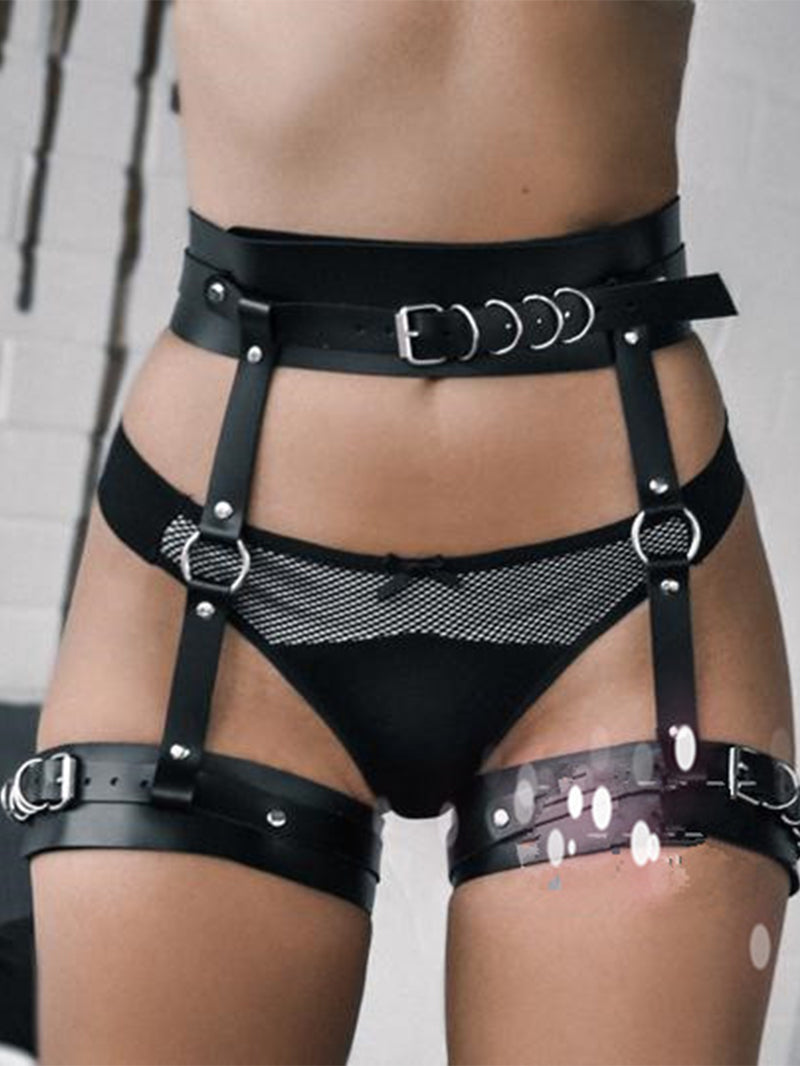 Sexy Leather Leg Ring Garter