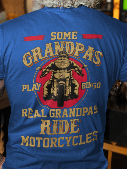 Grandpa Biker Printed Men's T-Shirt