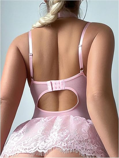 Sexy Red Lace Body Shaping Skirt Stockings Suit