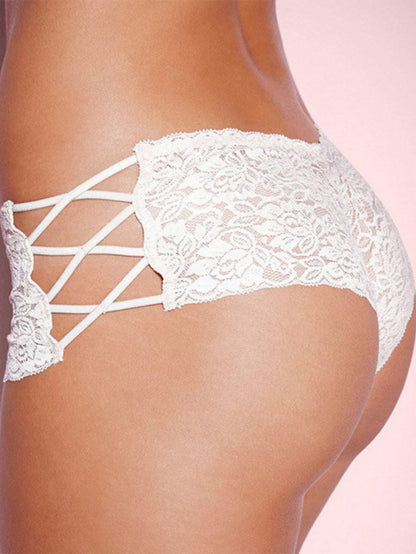 Sexy Lace Cutout Cross Underpants Boxers