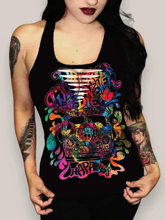 Dreams Color Big Handle Printed Vest