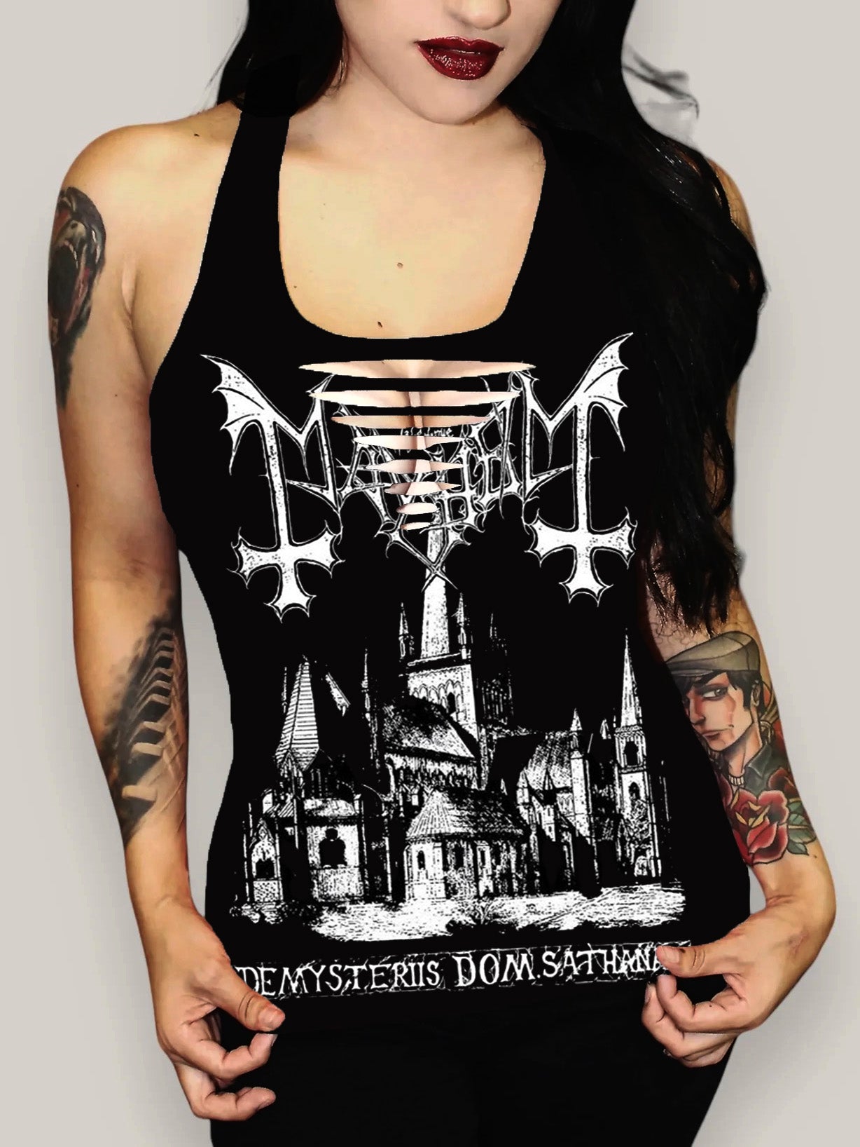 Mayhem De Mysteriis Dom Sathanas Printed Sexy Vest