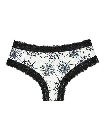 Halloween Sexy Lace Stitching Ice Silk Thin Panties